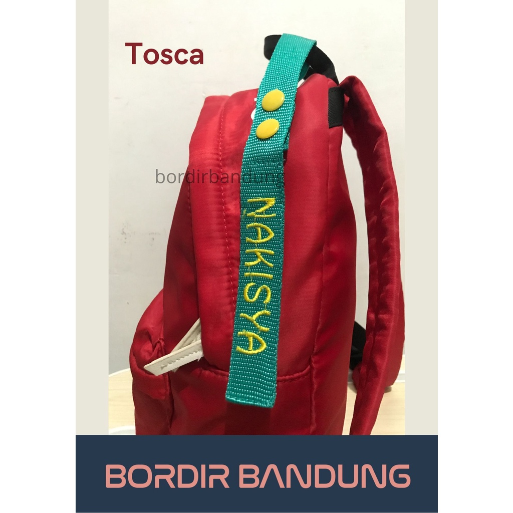Jual Gantungan Penanda Nama Tas / Koper Luggage Tag Bordir Warna Custom ...