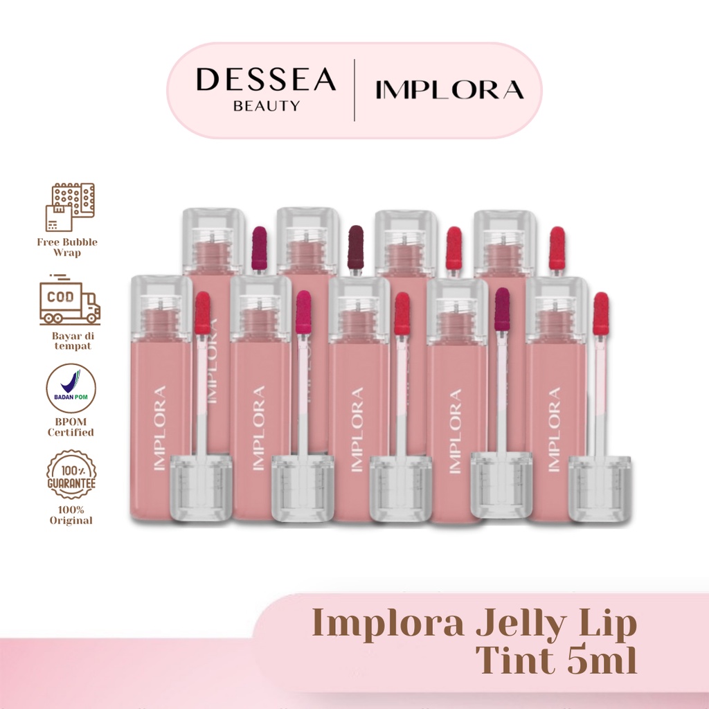 Jual (READY) IMPLORA Jelly Tint Lip Tint Glossy Shopee Indonesia