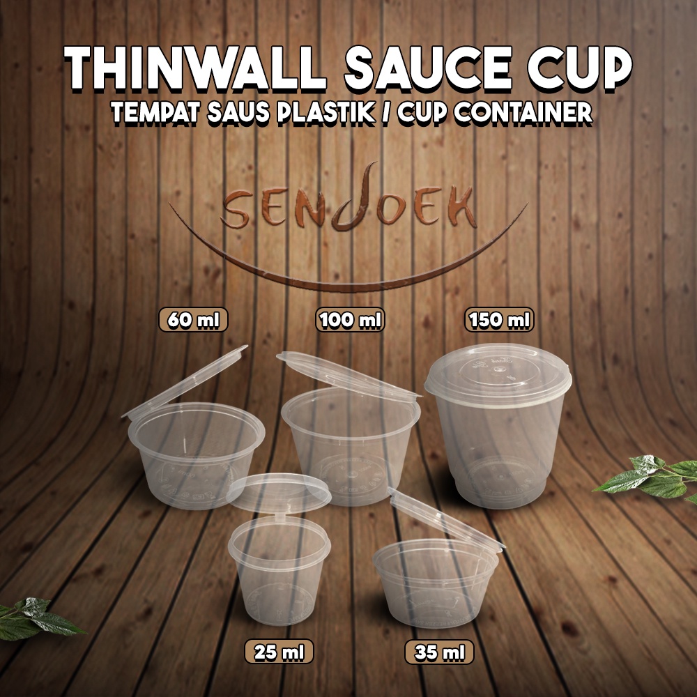 Jual Thinwall Sauce Cup All Size Tempat Saus Saos Plastik Lengkap Shopee Indonesia 1785