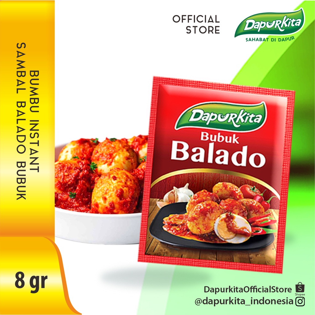Jual BUMBU SAMBAL BALADO DAPURKITA 1 Renceng @10 Sachet | Shopee Indonesia