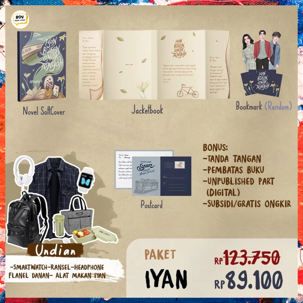 Jual Novel Iyan Bukan Anak Tengah - Armaraher (Soft Cover) | Shopee ...