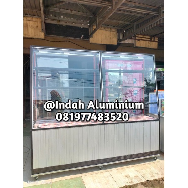 Jual ETALASE SHOWCASE BAKERY ROTI ALUMINIUM PALEMBANG | Shopee Indonesia