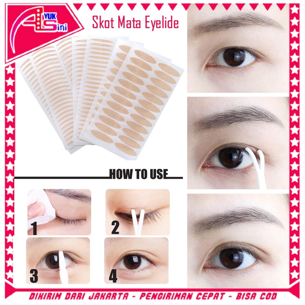 Jual AS Skot Mata Eyelide 20Pasang Double Eyelid Stickers Tape 40Pcs