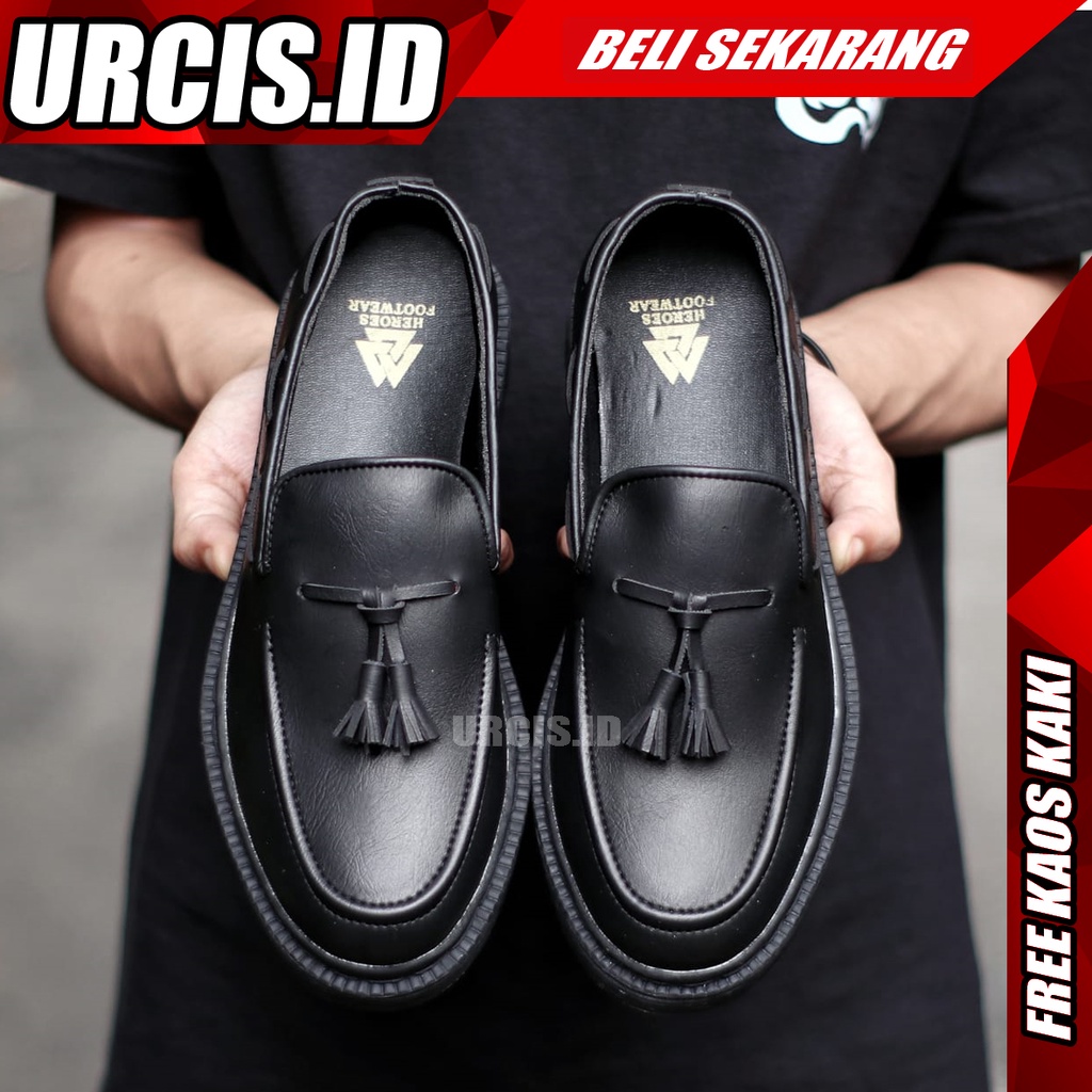 Jual Vasco Sepatu Penny Loafers Pria Hitam Original Shopee Indonesia