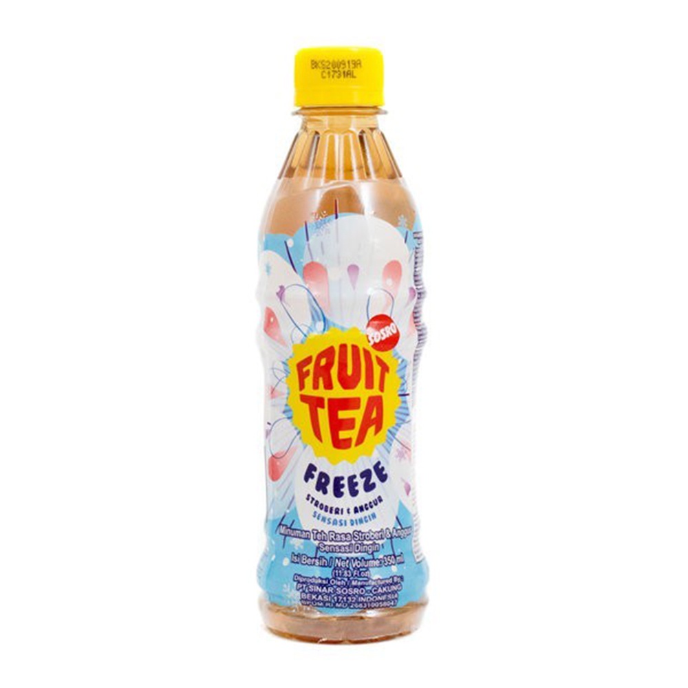 Jual Fruit Tea Sosro Freeze pet 350 ml isi 12 Pcs | Shopee Indonesia