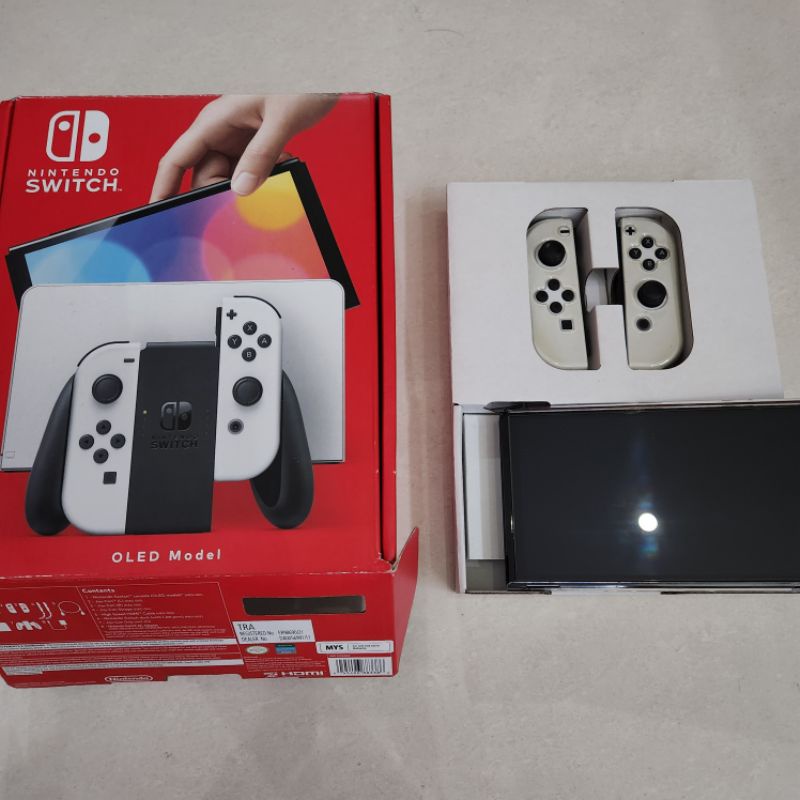 Jual Nintendo Switch OLED Model Version White Putih Preloved Isi Games ...