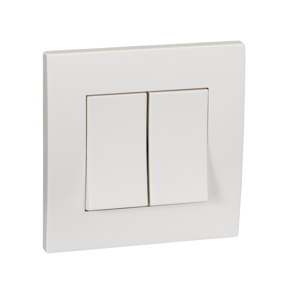 Jual Saklar 2G 2W Schneider Vivace KB32_WE_G3 White | Shopee Indonesia
