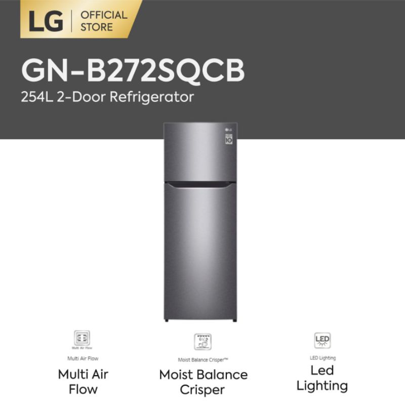 Jual LG Kulkas 2 Pintu smart inventer Big Kulkas 100watt hemat listrik ...