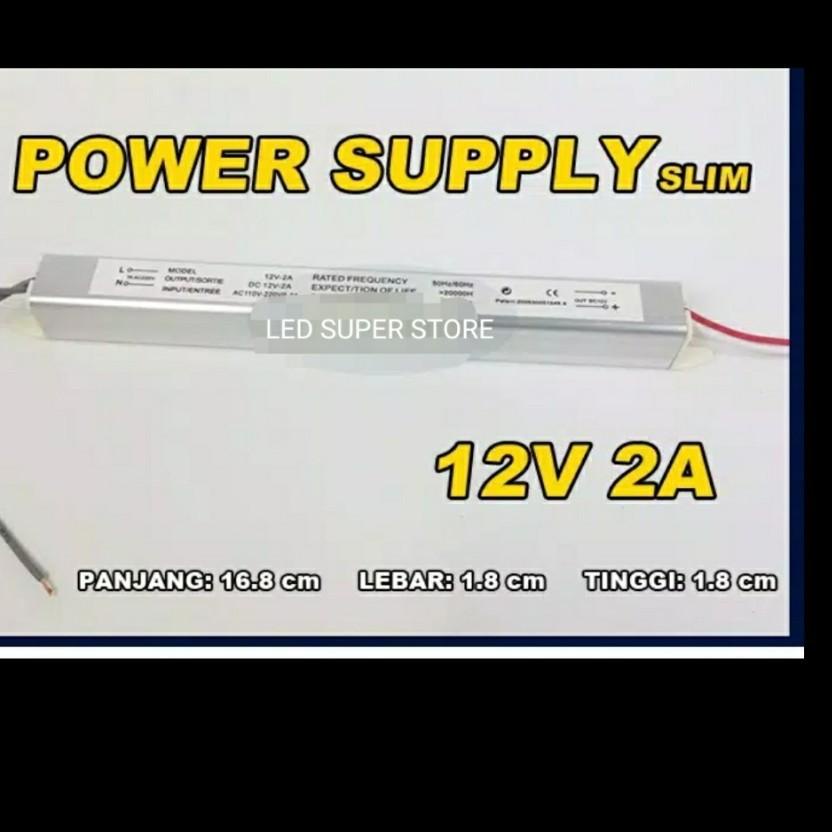 Jual Best Discount Power Supply 12v Tipe Slim / Adaptor 12 Volt tipis