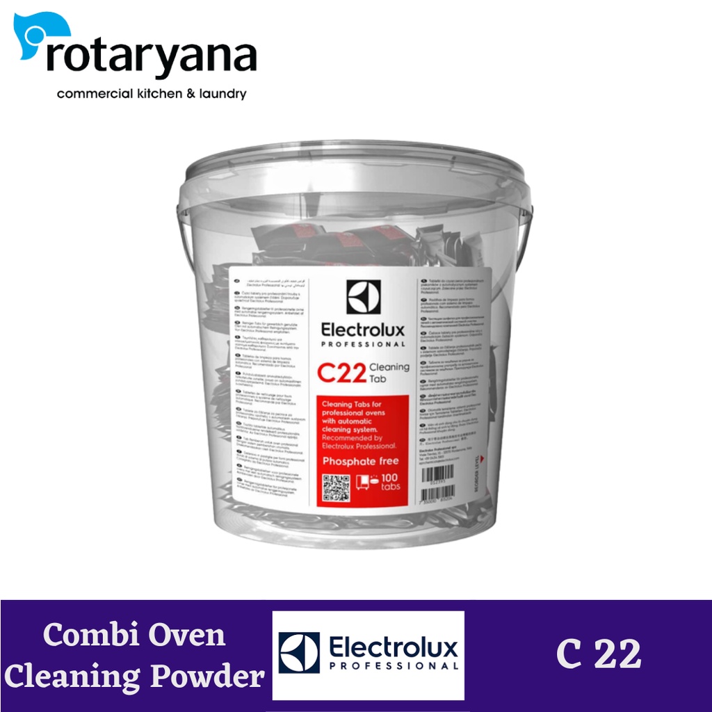 Jual Combi Oven Cleaning Tablet C22 Pil Merah Brand Electrolux 1 Pail