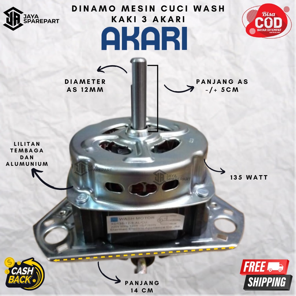 Jual Dinamo Mesin Cuci Pencuci Wash Kaki Akari Dinamo Wash Mesin Cuci Shopee Indonesia