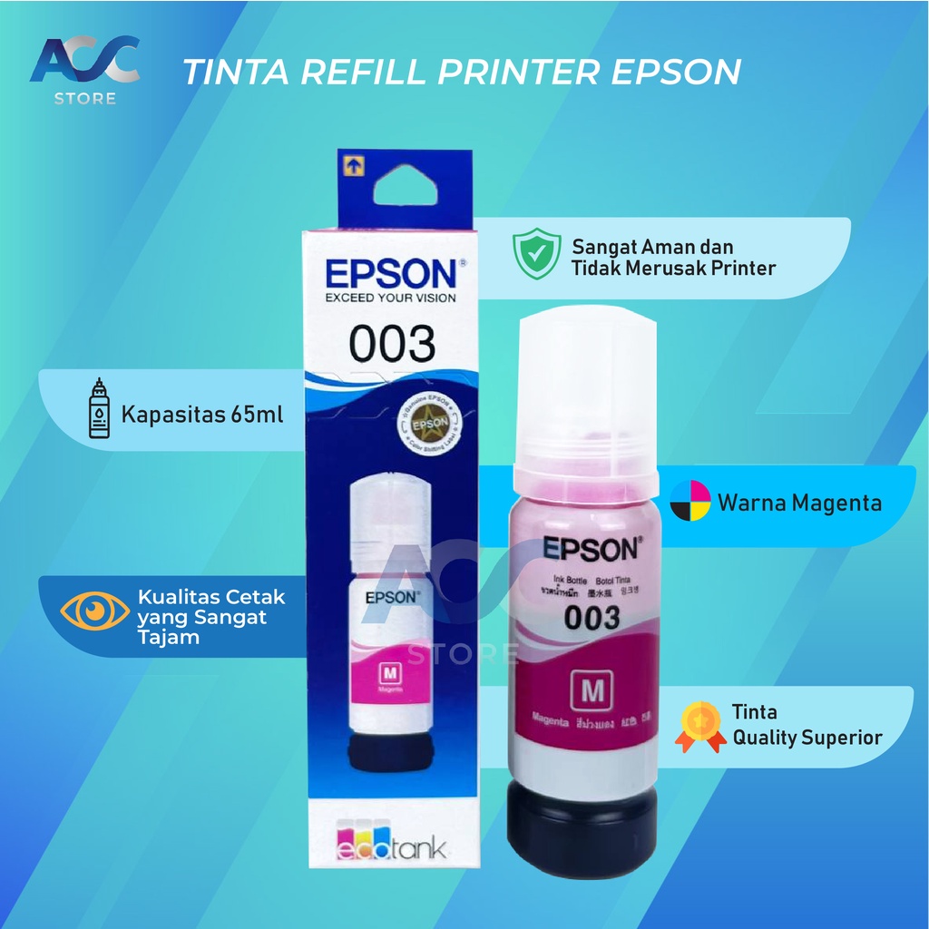 Jual Tinta Epson 003 Isi Ulang Printer L1110 L3110 L3101 L3150 L5190 L3100 Shopee Indonesia