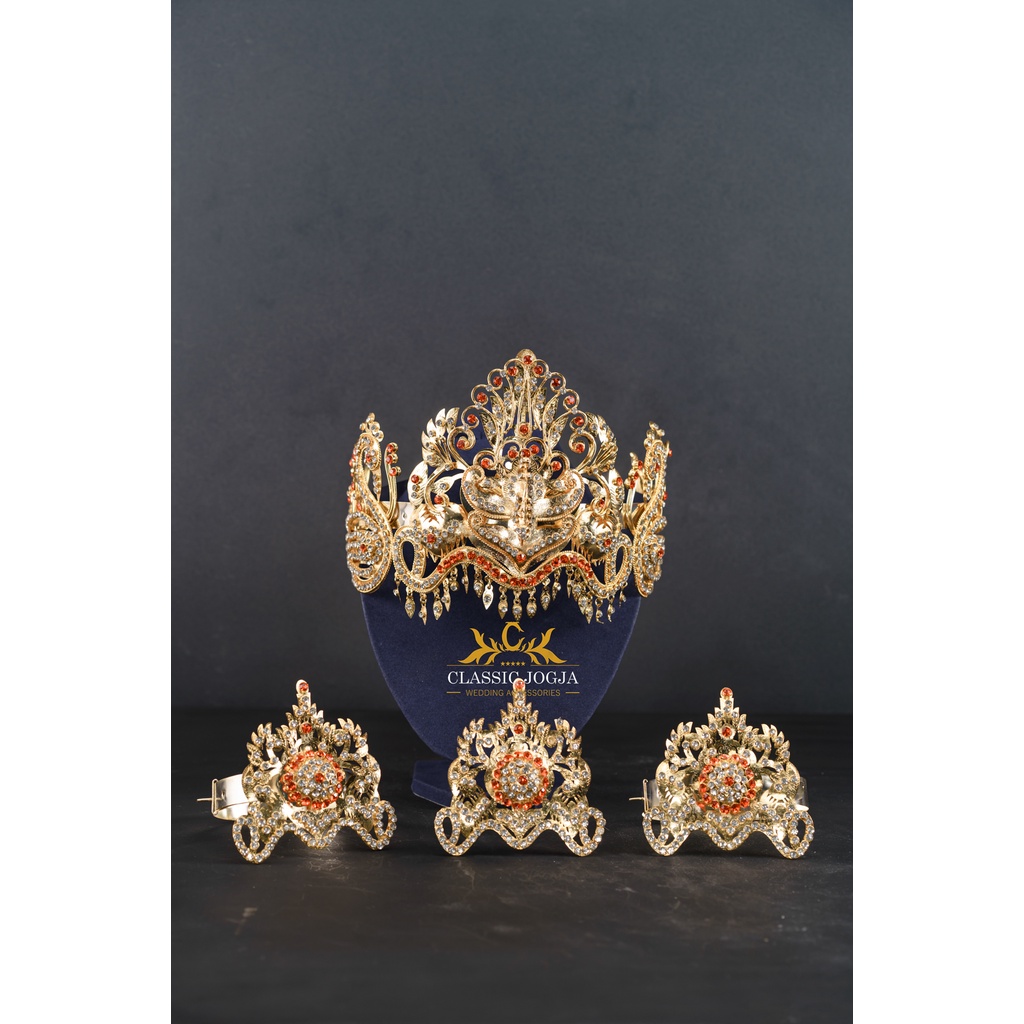 Jual Siger Sunda Phonix Gold Permata Merah/mentul/Kembanggoyang/set ...