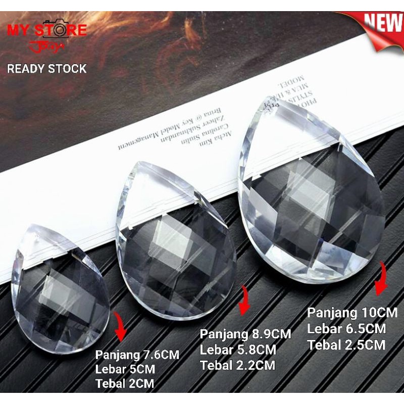 Jual Kaca Prisma Prism Crystal Teardrop Clear K Mm Cm Mm Cm Mm Cm Kaleidoskop