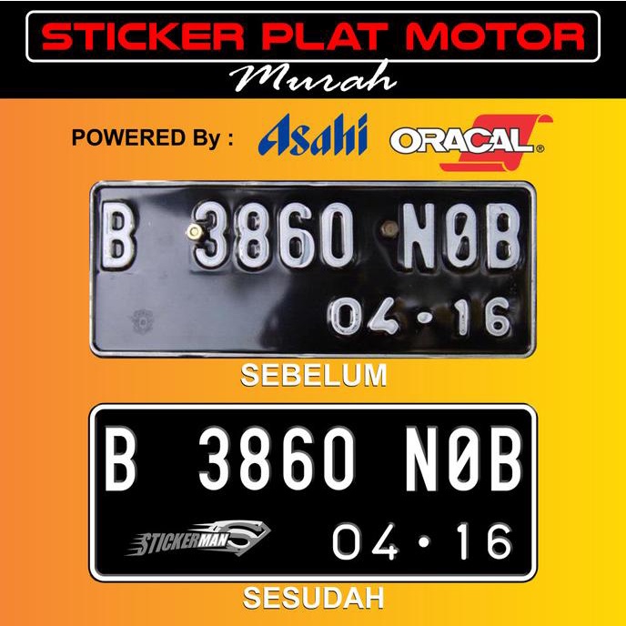 Jual Stiker Plat Nomor Motor Murah Shopee Indonesia