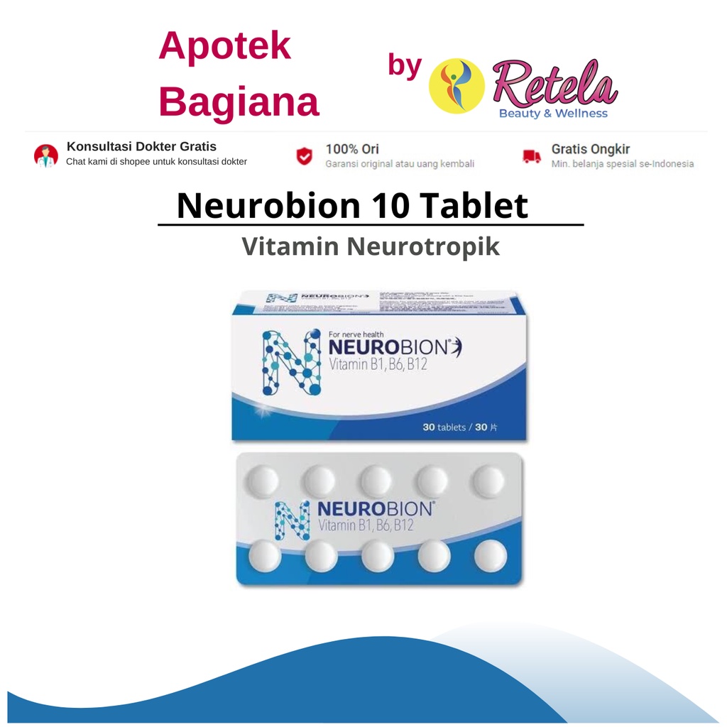 Jual Neurobion 1 Strip 10 Tablet | Shopee Indonesia