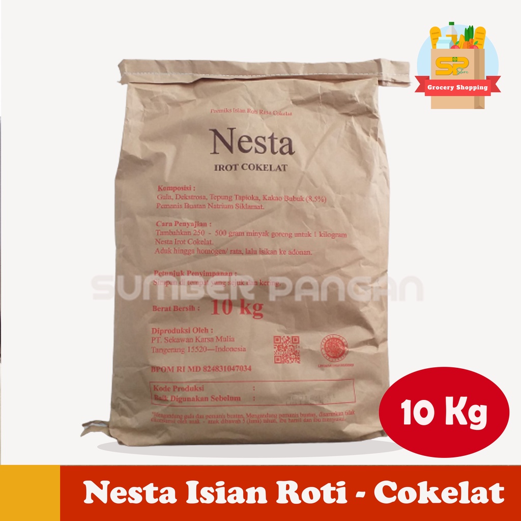 Jual Isian Roti Rasa Cokelat 10 Kg / Nesta Irot Bubuk Coklat 10Kg ...
