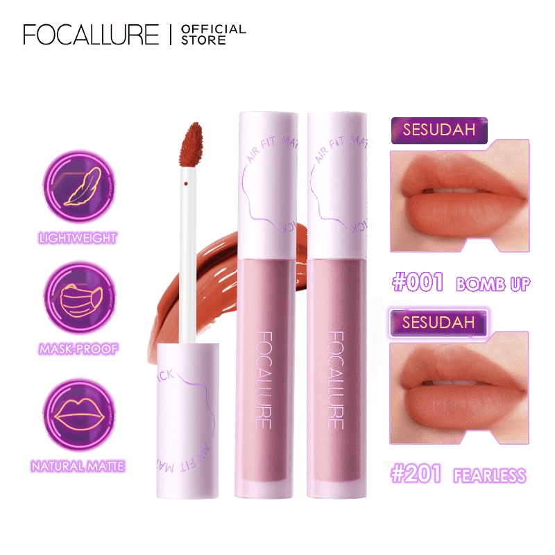 Jual FOCALLURE Matte Lip Tint Super LongLasting Lipstick SwitchMode