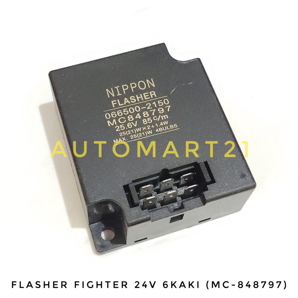 Jual FLASHER FIGHTER / RELAY WINKER 24V 6 KAKI NIPPON (MC-848797/066500 ...
