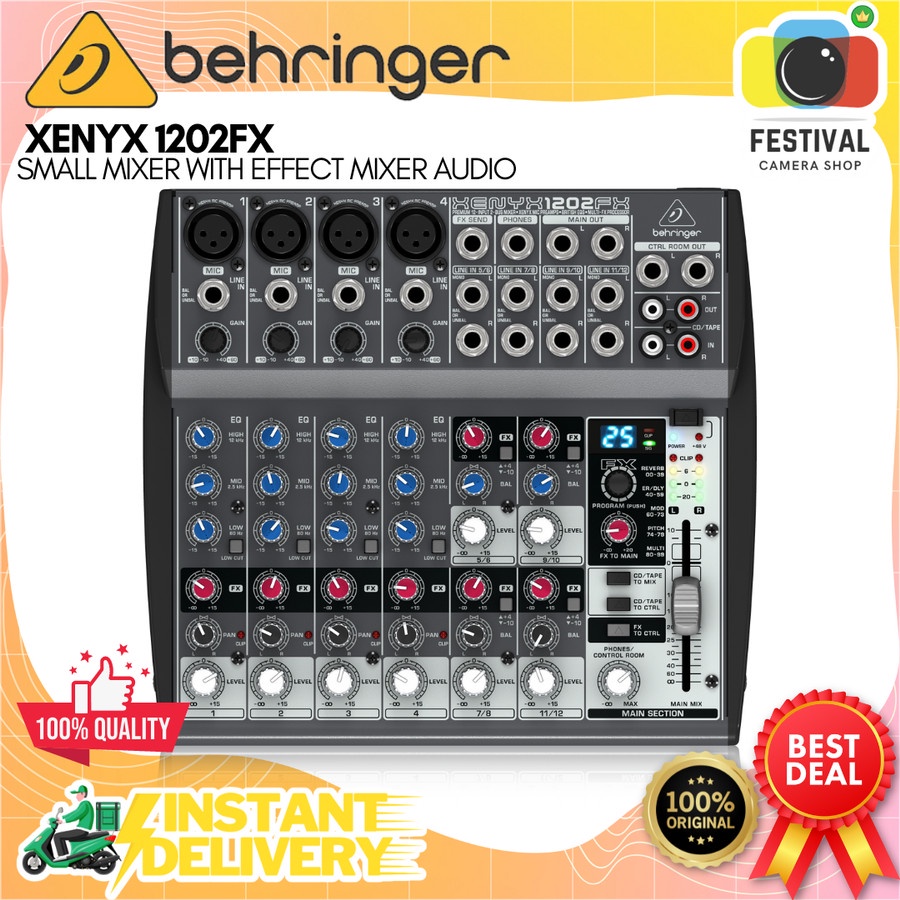 Jual Behringer Xenyx 1202FX Small Mixer With Effect Mixer Audio