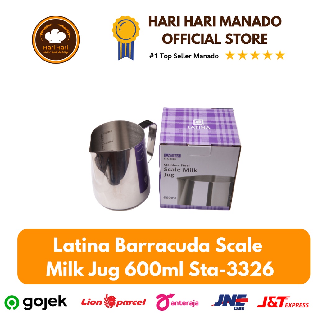Jual Latina Barracuda Scale Milk Jug 600ml Sta 3326 Shopee Indonesia 9622