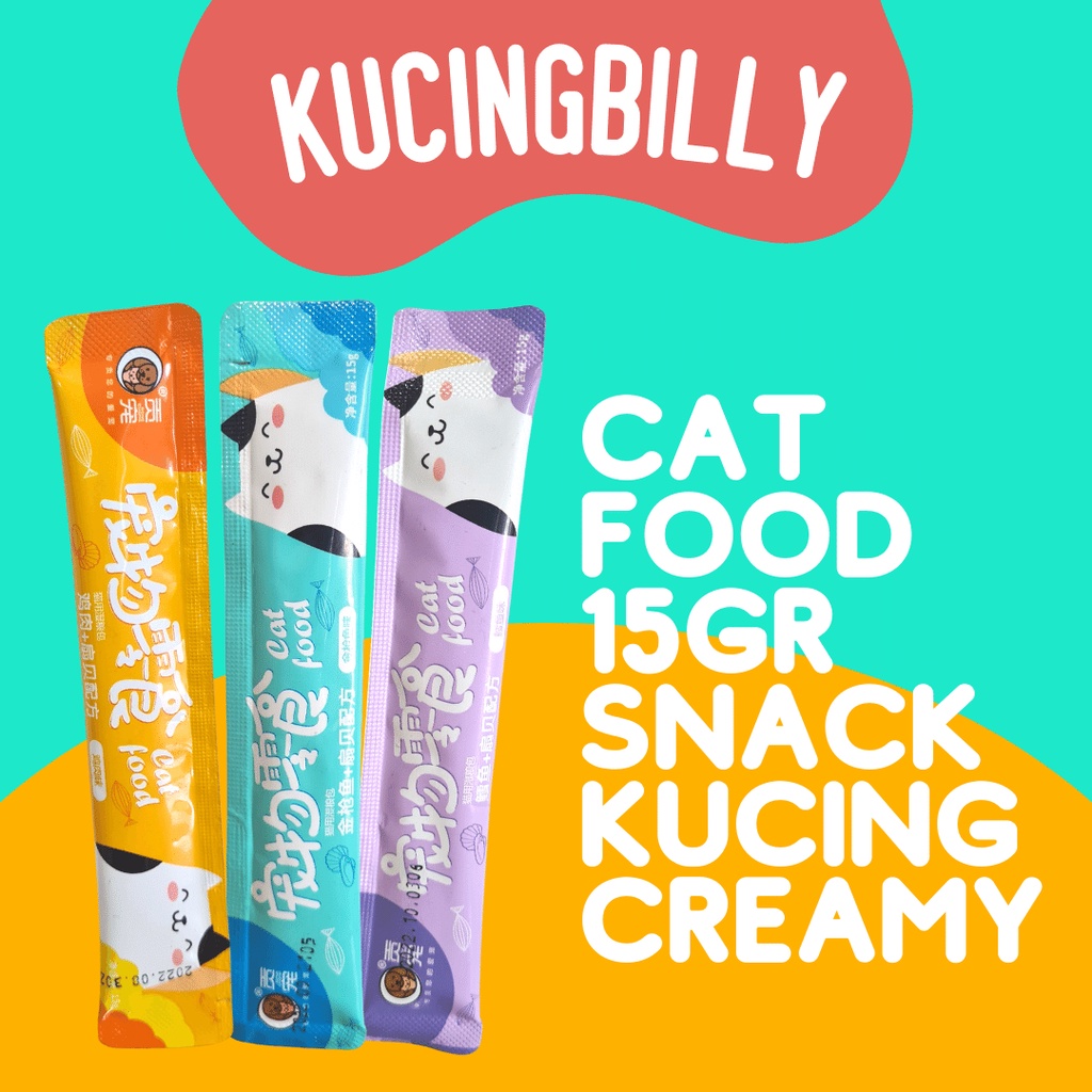 Jual Cat Food creamy cat treat 15gr Shopee Indonesia