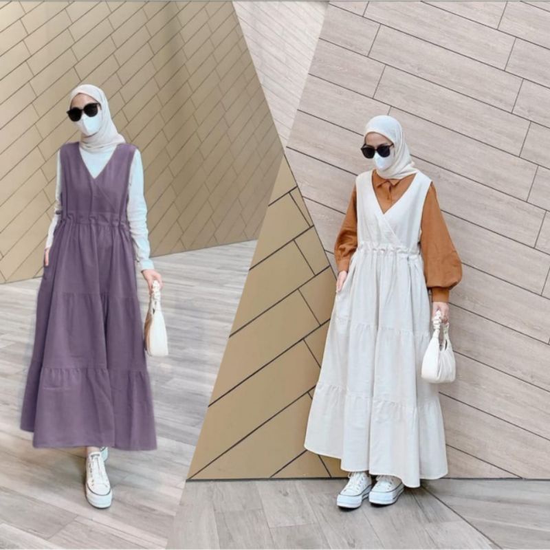 Overall dress cheap hijab