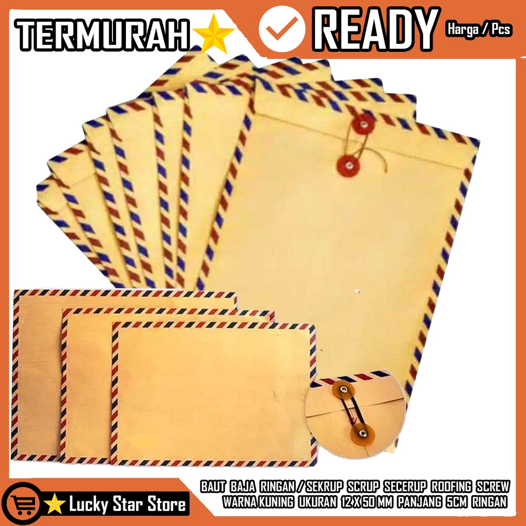 Jual AMPLOP COKLAT COKELAT AIRMAIL PAKAI TALI EXECUTIVE E 304 KYOTA