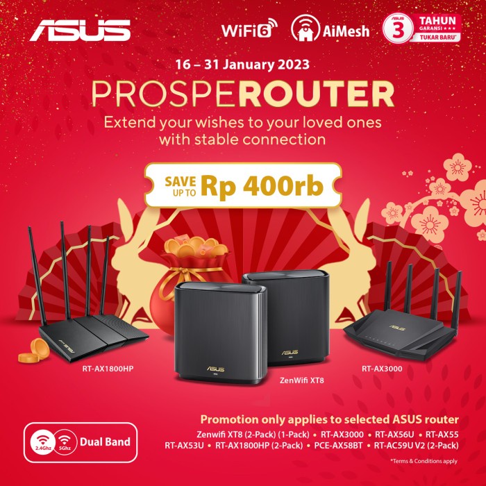 Jual Router Asus Rt-Ax53U Ax1800 Dual Band Wifi 6 Wireless Router ...