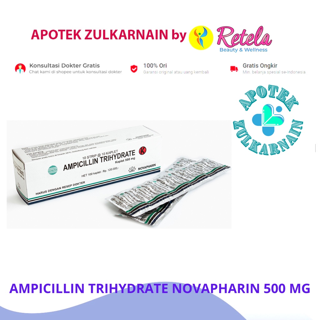 Jual Ampicillin 500Mg 100`S[Gen] | Shopee Indonesia