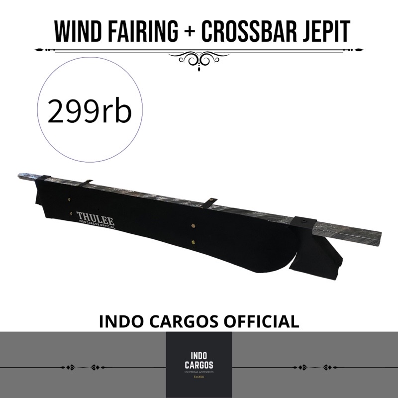 Jual Wind Fairing Thule + Cross Bar Jepit Universal Shopee Indonesia