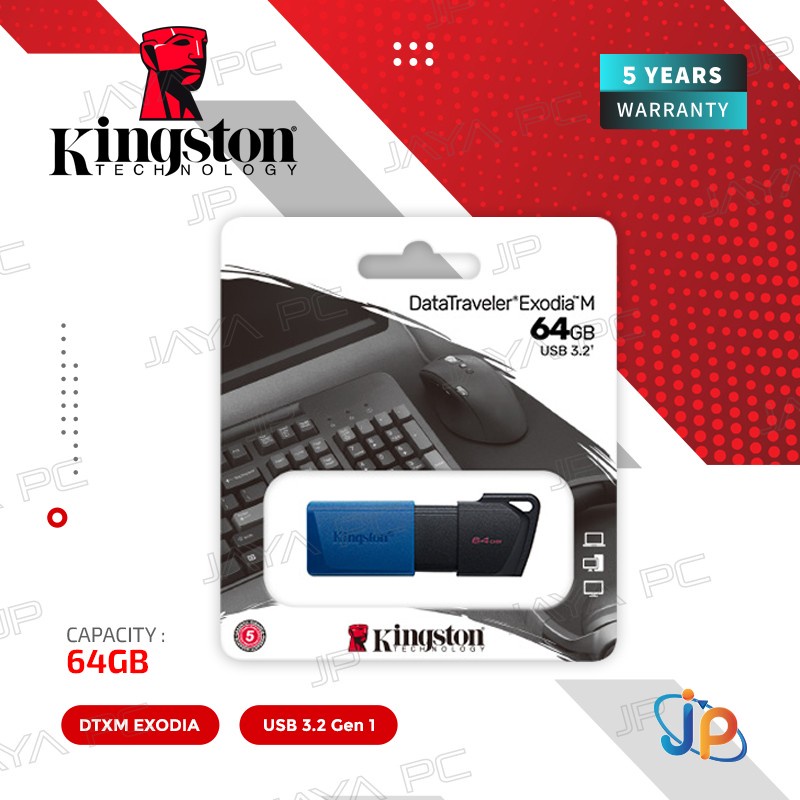 Jual FlashDisk Kingston DTXM Exodia M 64GB - DataTraveler 64 GB USB 3.2 ...
