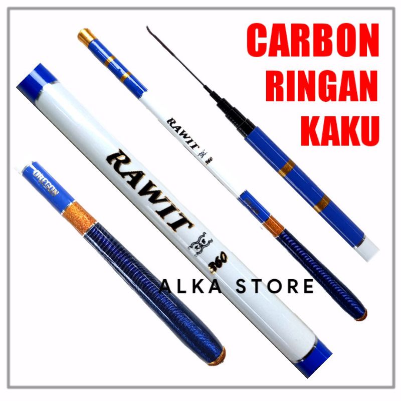 Jual Joran Tegek Carbon Ruas Pendek Oregon Rawit Kaku Ringan Shopee