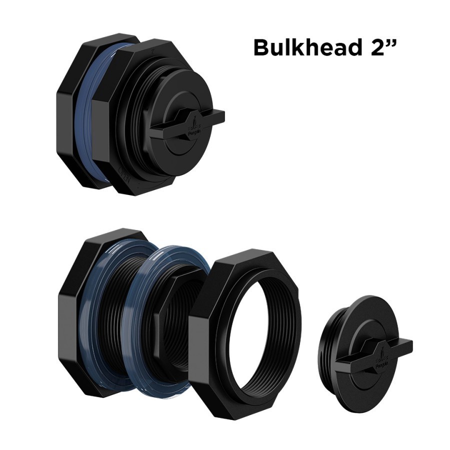 Jual BulkHead Penguin 1 1/2 inci 2 inch Vault Ring Pinguin Fitting