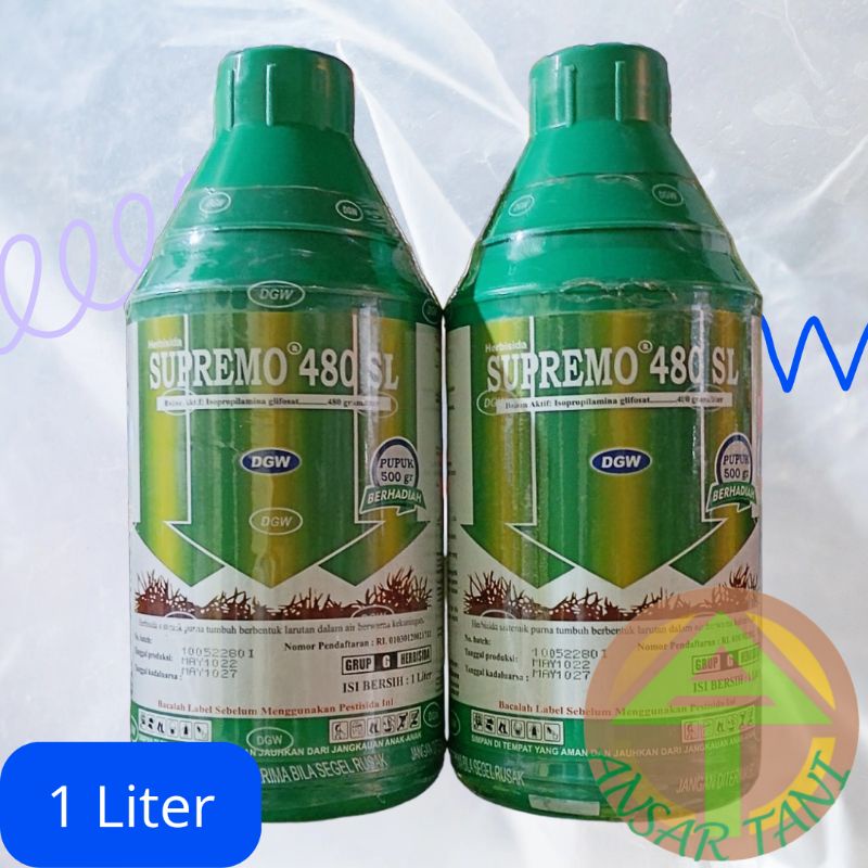 Jual Herbisida Sistemik Supremo 480 Sl 1 Liter Shopee Indonesia