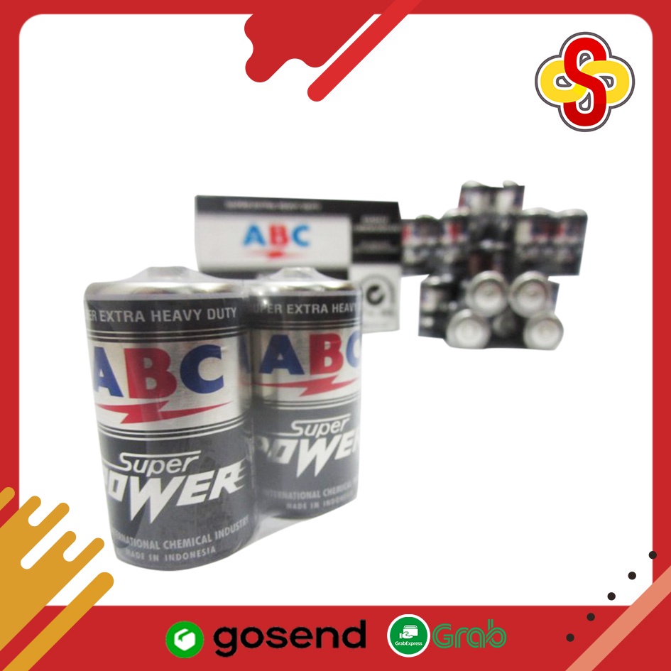 Jual Baterai ABC R20P Super Power Tipe D Isi 2 | Shopee Indonesia