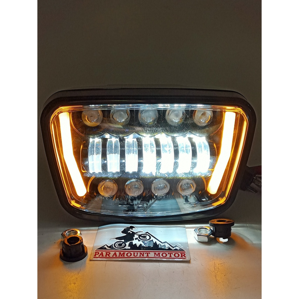 Jual Headlamp daymaker LED rx king GL 100 lampu depan plus batok frame
