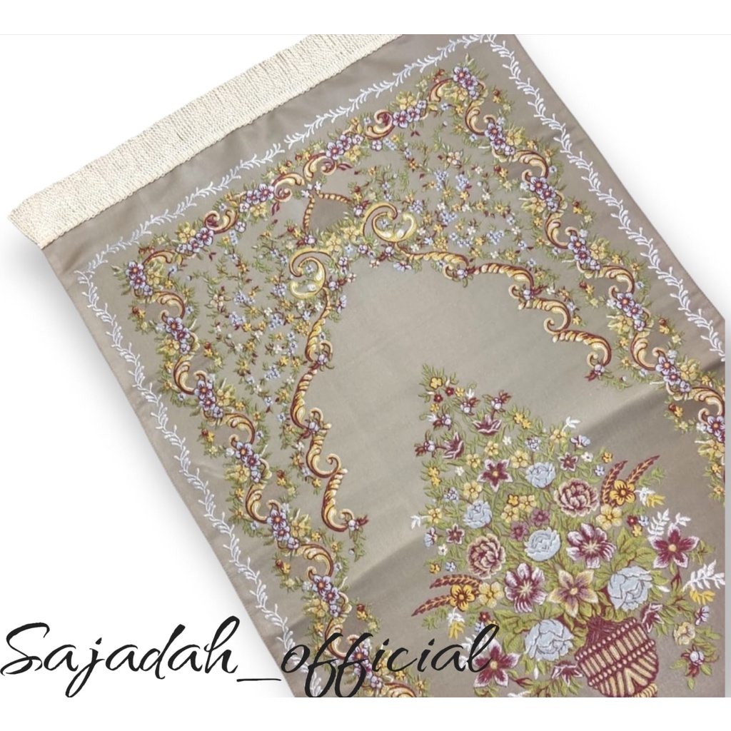 Jual sajadah turki prayer rug turkey bahan satin premium fashion muslim ...