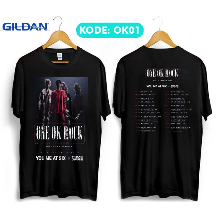 Jual Kaos one ok rock luxury disease nort american tour 2022 ok01 ...