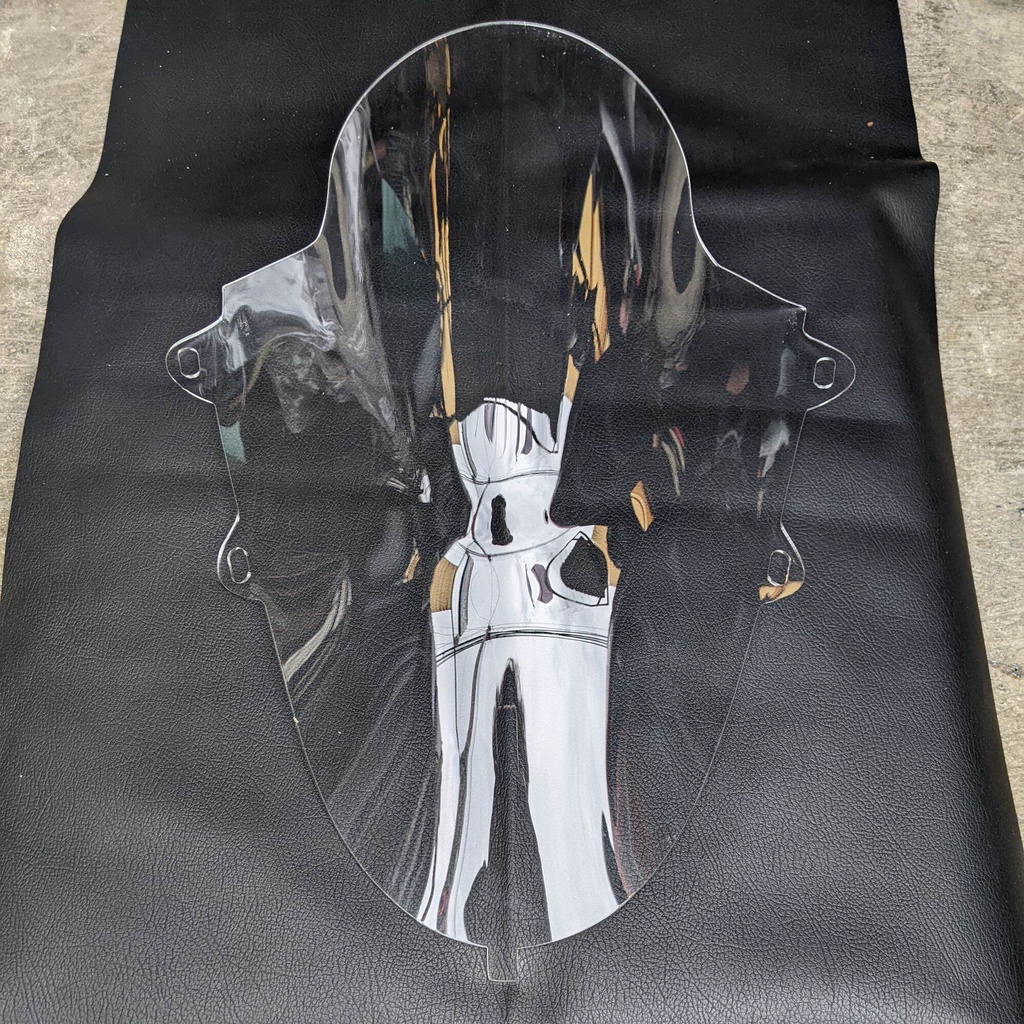 Jual windshield R15 v3 model jenong bening riben dan Hitam pekat ...