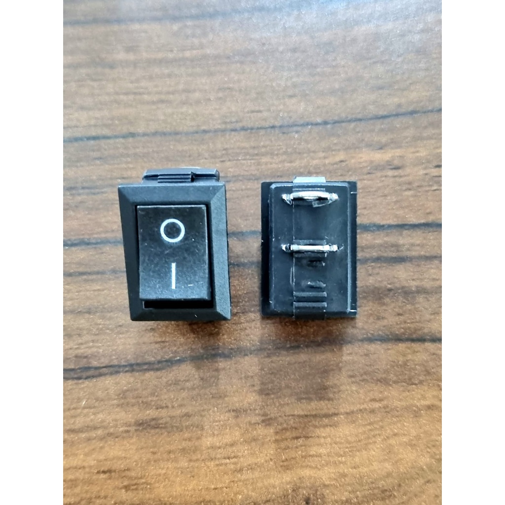 Jual Rocker switch 2 pin segi hitam (switch karaoke hitam) | Shopee ...