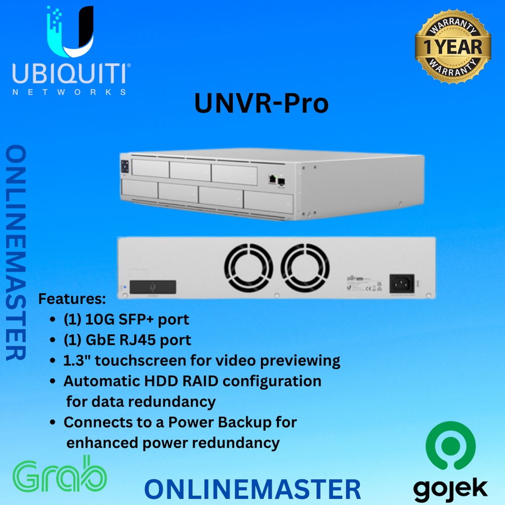 Jual Ubiquiti Network Video Recorder Pro UNVR-Pro | Shopee Indonesia