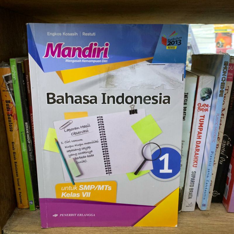 Jual Mandiri- Bahasa Indonesia Untuk SMP/MTs Kelas VII, VIII, X KELAS 7 ...