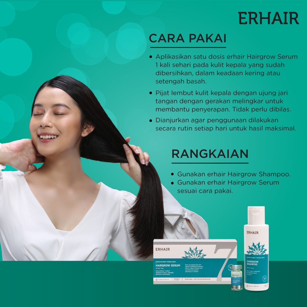 Jual ERHA ERHAIR HAIRGROW SERUM HAIR GROW PERTUMBUHAN KESUBURAN AKAR ...