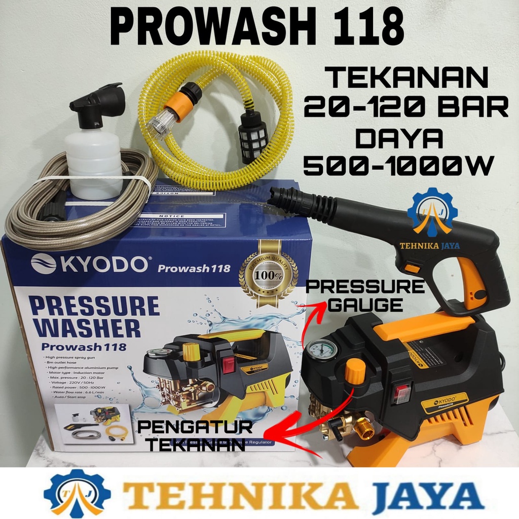 Jual Steam Jet Cleaner Kyodo Prowash Ada Pengatur Tekanan High Pressure Bar