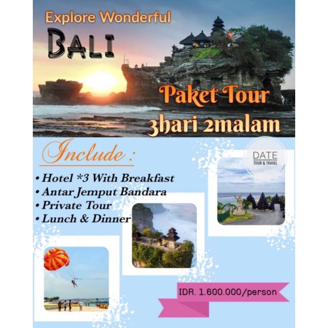 Jual Paket Tour Bali, Paket Wisata Bali 3hari 2malam Include Hotel ...