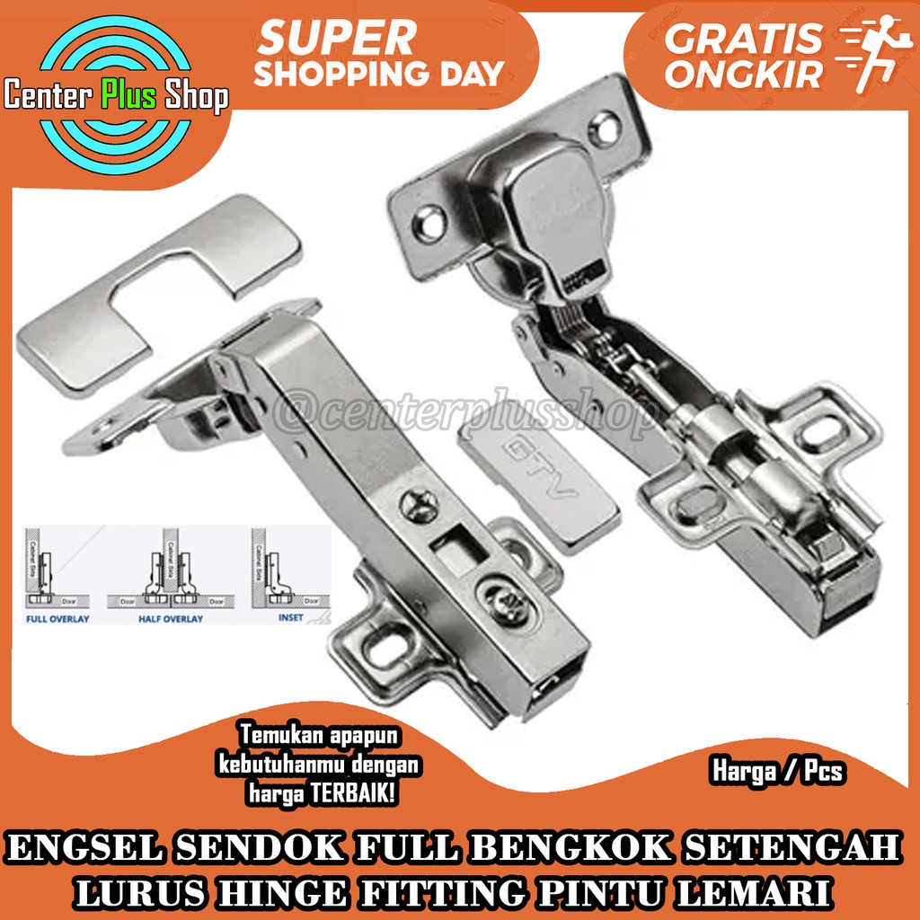 Jual Engsel Sendok Engsil Pintu Lemari Kitchen Set Tipe Full Bengkok 1