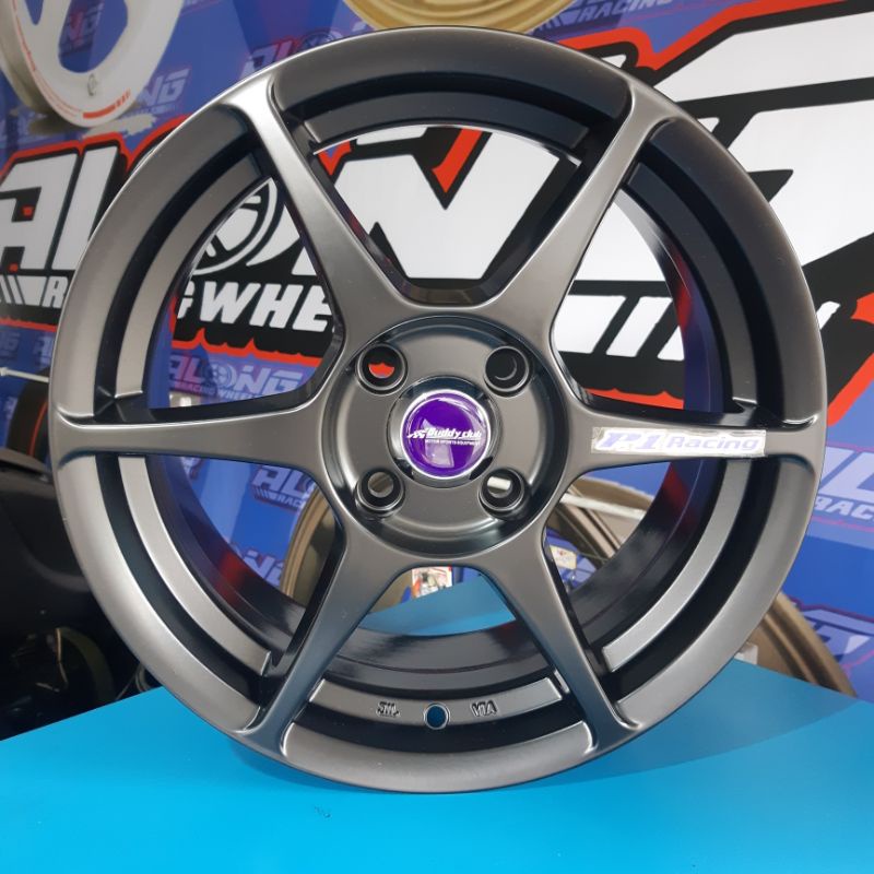 Jual VELG BUDDYCLUB P1 RACING R15 SATIN BLACK - FLOW FORMING PROCES ...