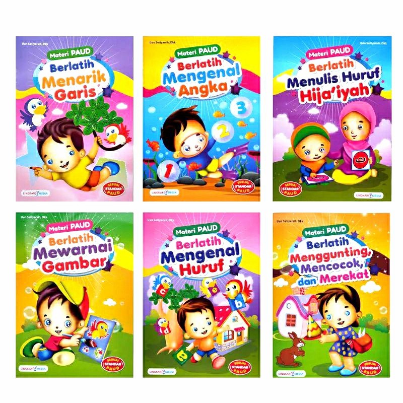 Jual Buku Materi PAUD Paket 6 Buku - Sesuai Standar PAUD | Shopee Indonesia