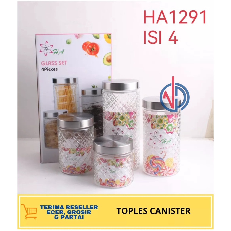 Jual TOPLES LEBARAN KACA CANISTER 4 PCS MARINE SET 5 PCS TOPLES MARINE SET 5 In 1 TOPLES